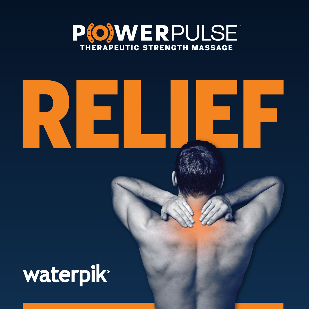 Waterpik<sup>TM</sup> PowerPulse Therapeutic Strength Massage: Helps to Relieve Foot Discomfort