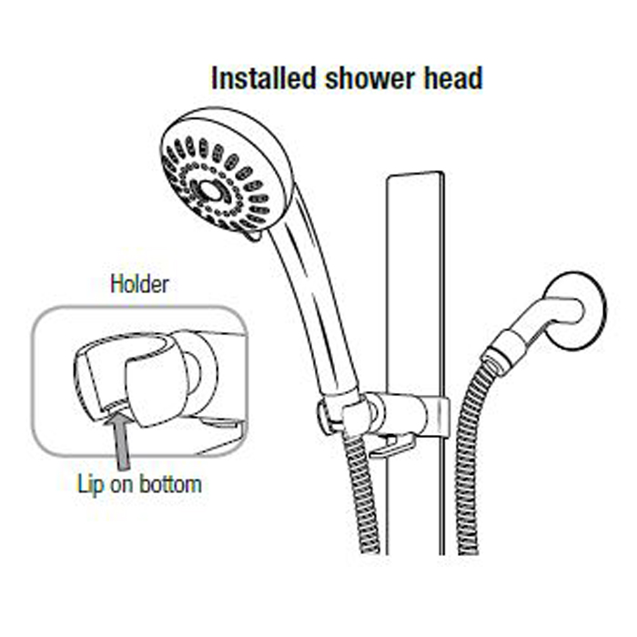 Installed Shower Head