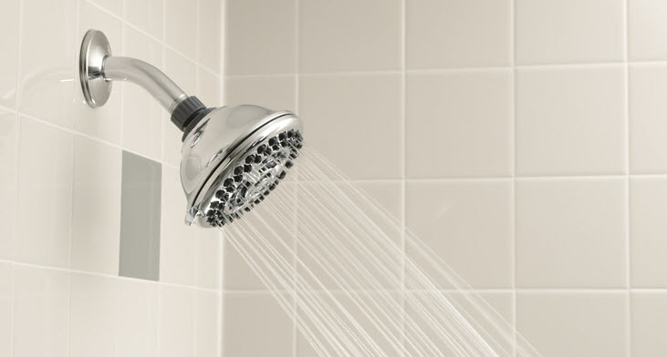 Test shower head for leaks