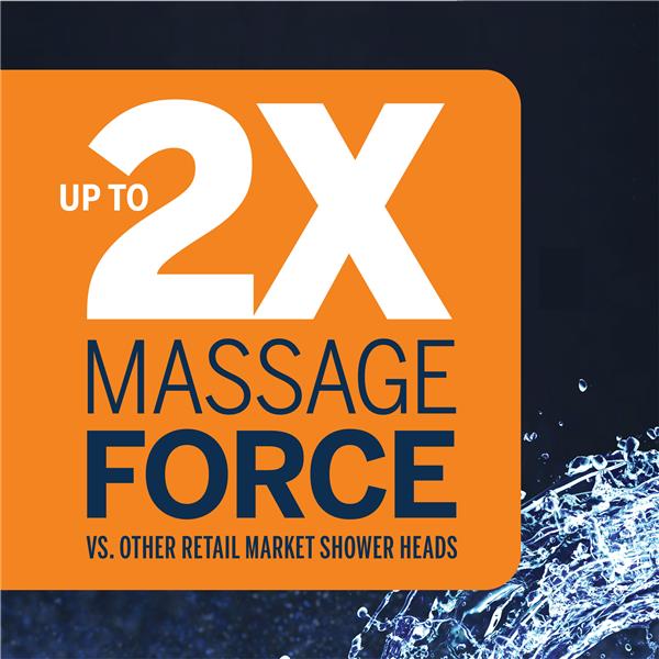 PowerPulse Shower Heads - Up to 2X the Massage Force
