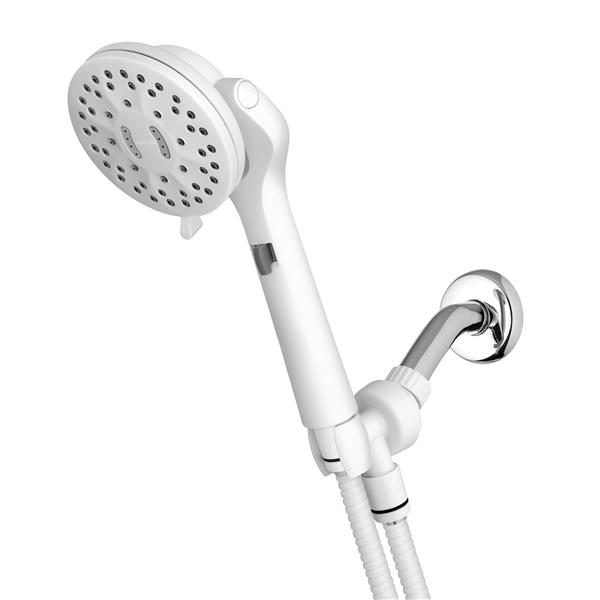 Waterpik ShowerCare Pivoting Shower Head QBS-561MEB in White