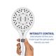  Hand Holding QBS-563MEB ShowerCare Pivoting Hand Held Shower Head- Intensity Control