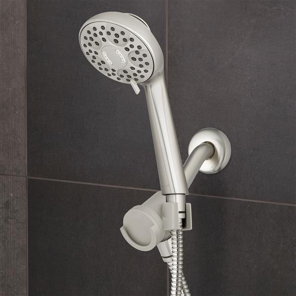 QMK-759ME Secure Magnetic Hand Held Shower Head Mounted on Shower Wall