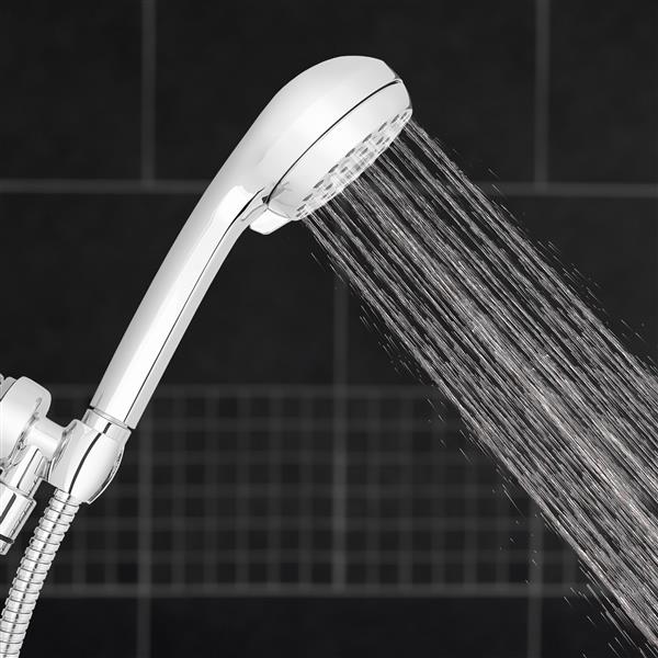 Side View of XAL-643ME Hand Held Shower Head Spraying Water