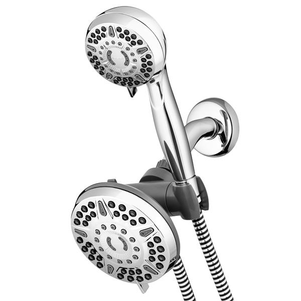 All Metal 3-Spray Handheld Shower Head, Hose & Trickle Valve, 2.5