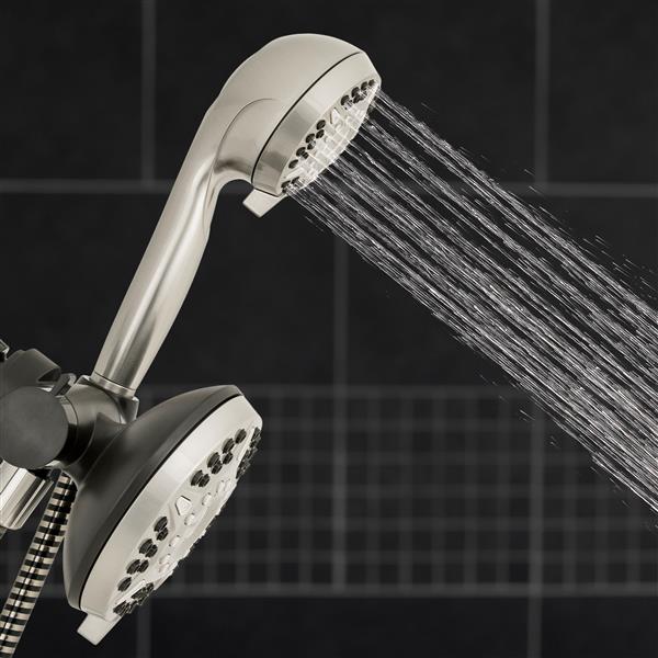 XET-639-649E Dual - Hand Held Shower Head Spraying Water