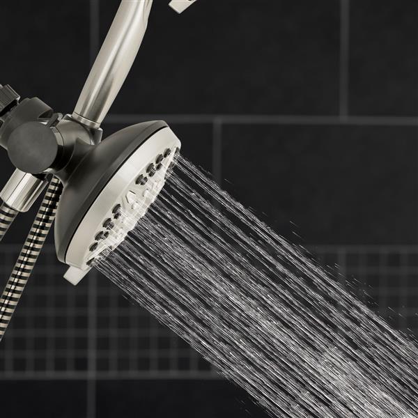 XET-639-649E Dual - Fixed Shower Head Spraying Water