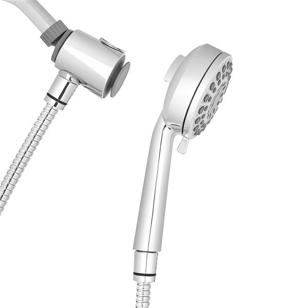 Side View of XOM-763ME Dual Dock Hand Held Shower Head Detached