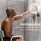 Using QBS-563MEB ShowerCare Pivoting Hand Held Shower Head Seated in Shower Chair